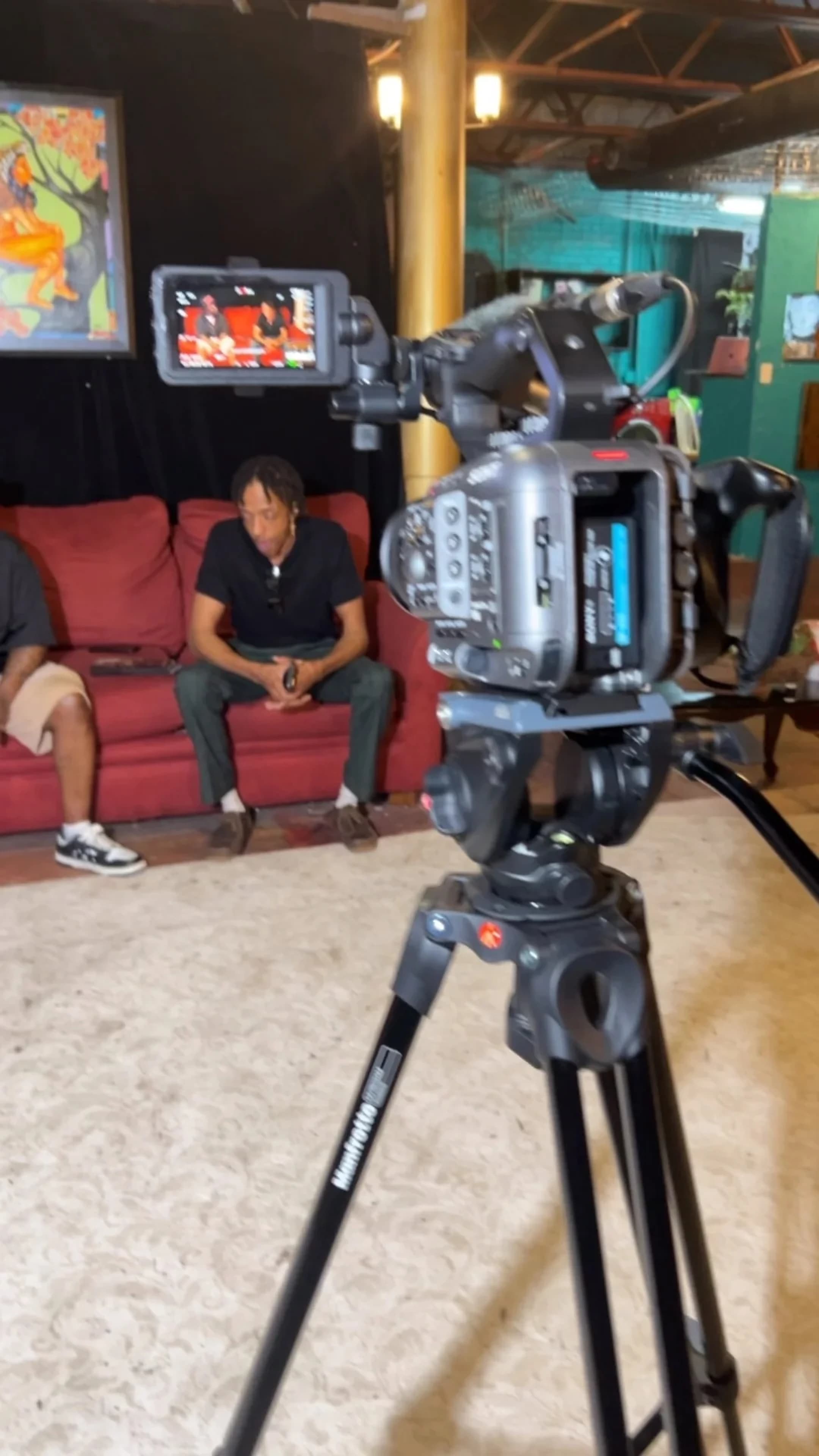ULP team filming an interview